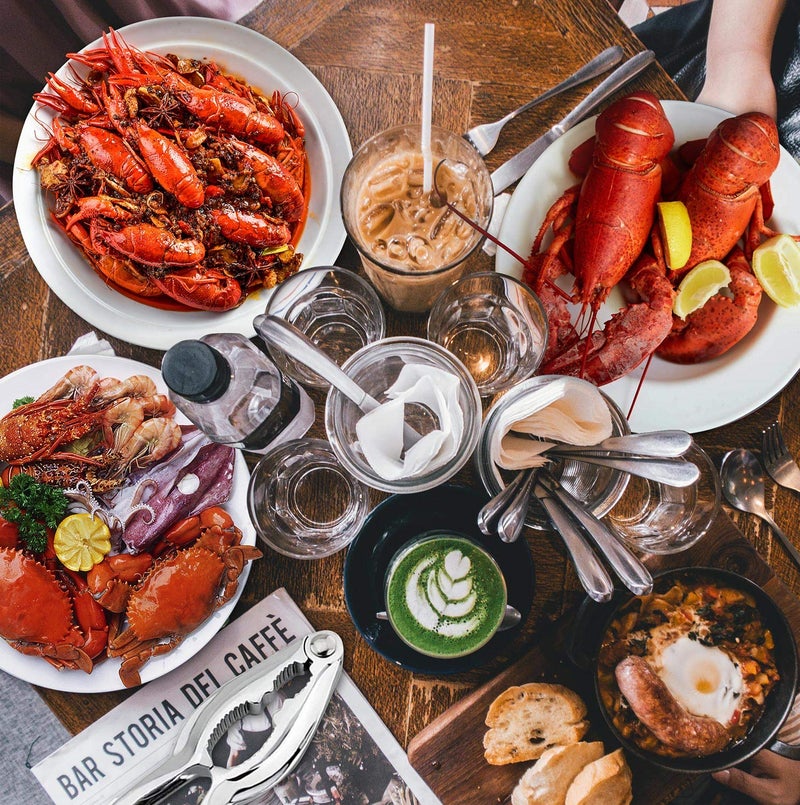 FFNIU Crab Crackers and Tools - Crab Leg Crackers and Tools Including 2 Lobster Crab Crackers 2 Lobster Shell Forks 2 Seafood Forks 2 Lobster Crab Mallets - Image 2